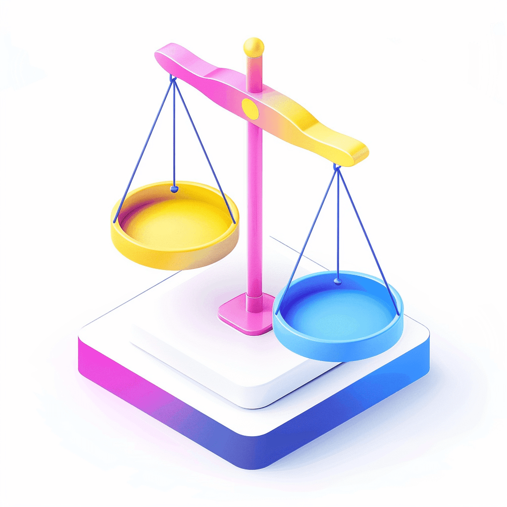 Scales of equality balancing