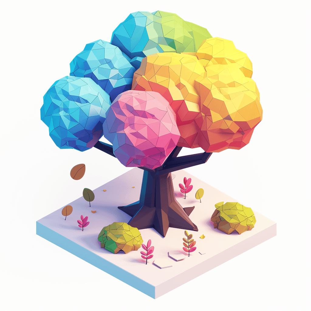 Multicoloured tree